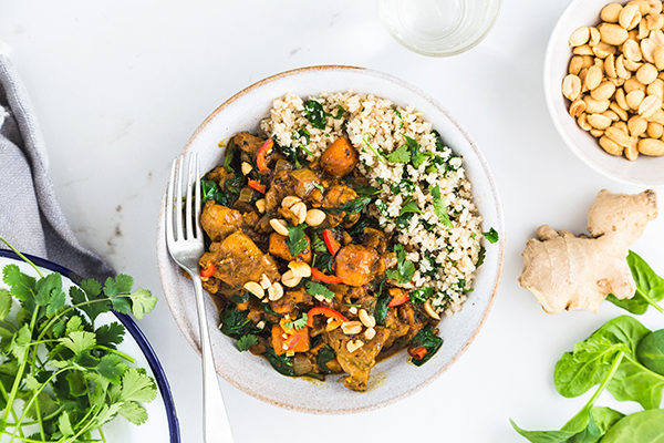 West African chicken, coriander & peanut stew-1