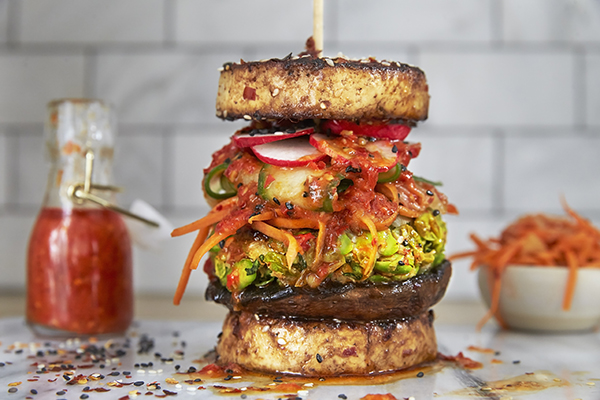 Mindful Chef Inside Out Tofu Burger