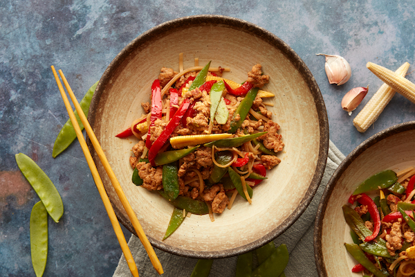 April’s recipe of the month Pork Noodles Stir Fry  Mindful Chef