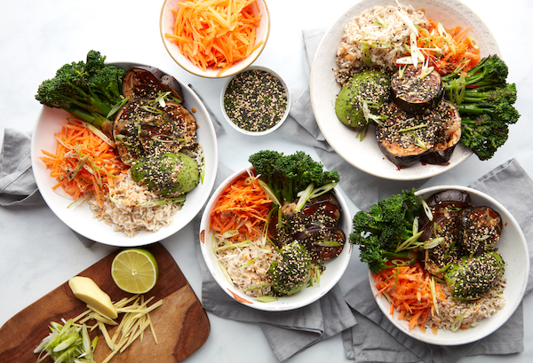 Aubergine Buddha Bowl