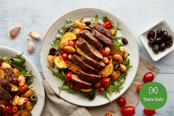 impress your friends and family with a warm steak salad using one of our italian recipes